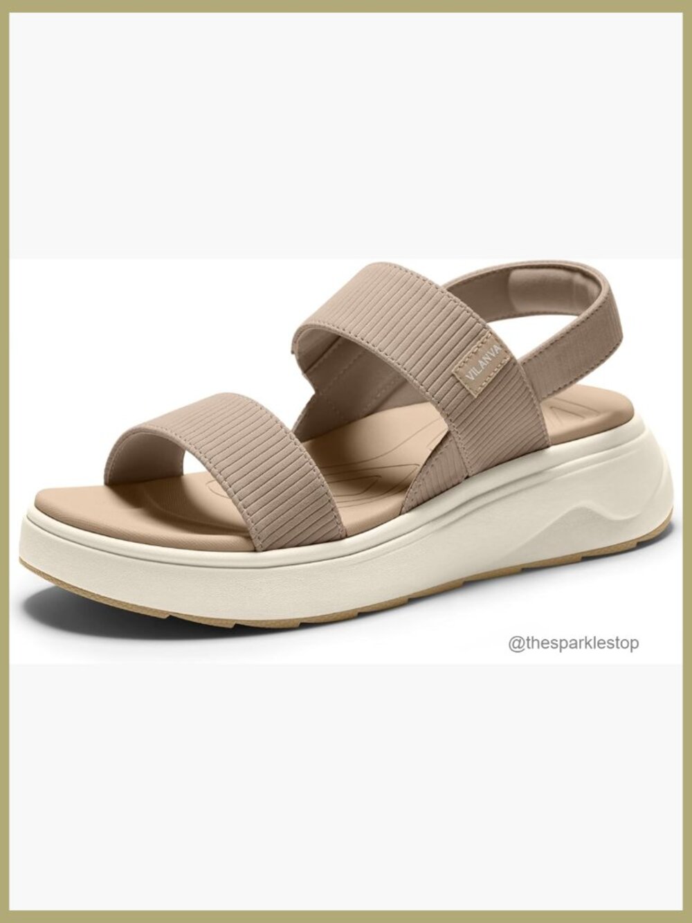 Platform Sandals with Arch Support for Plantar Fasciitis Relief Cushioned